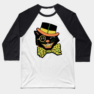 Top Hat Cat Shirt Baseball T-Shirt